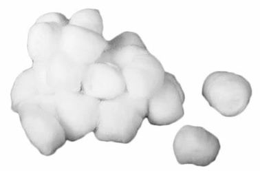 0.2g - 2g吸収性の医学の綿球、生殖不能の原綿の白い無臭